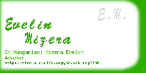 evelin mizera business card